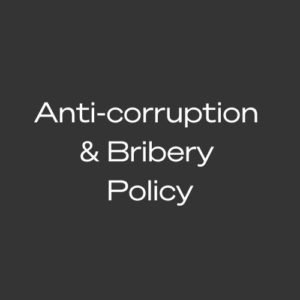 Anti-corruption & Bribery Policy